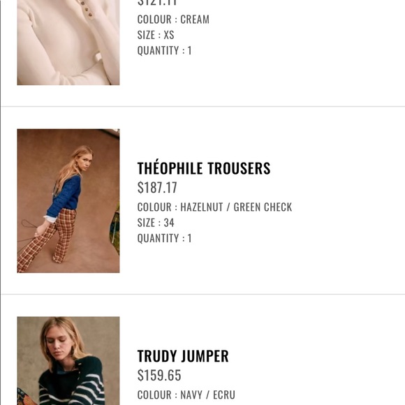 NWT Sézane Theophile Trousers 34/2 XS - Picture 8 of 8